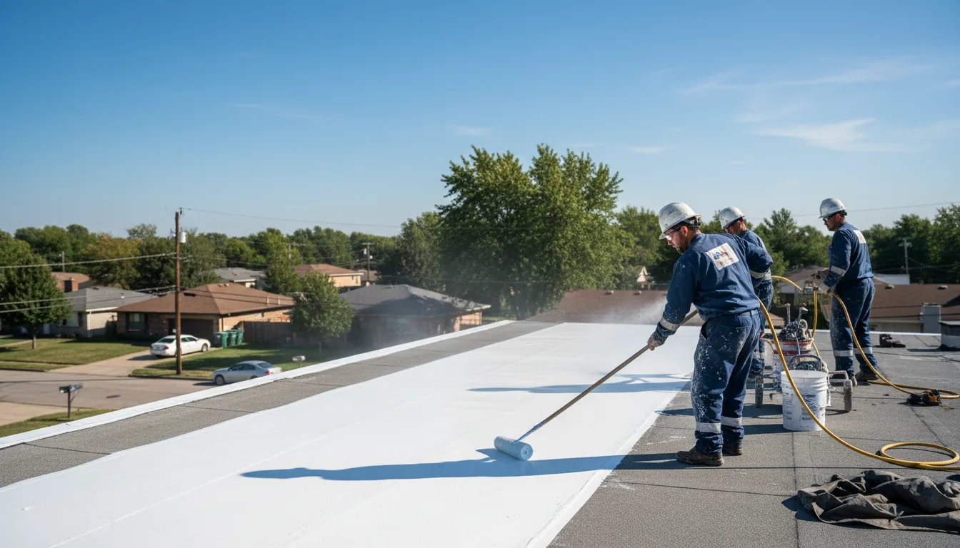 Commercial roof coating in Rose Hill, IA near me